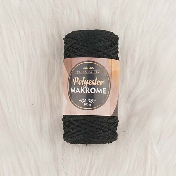 POLYESTER MACROME HAND KNITTING YARN NO:3 100 GR.