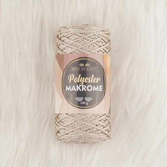 POLYESTER MACROME HAND KNITTING YARN NO:3 100 GR.