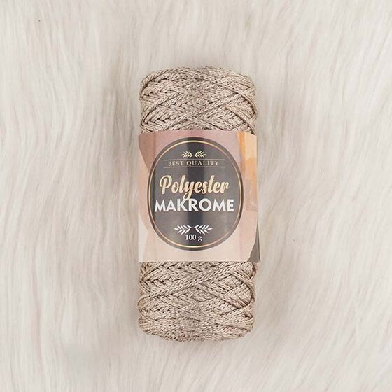 POLYESTER MACROME HAND KNITTING YARN NO:3 100 GR.