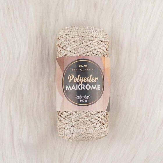 POLYESTER MACROME HAND KNITTING YARN NO:3 100 GR.