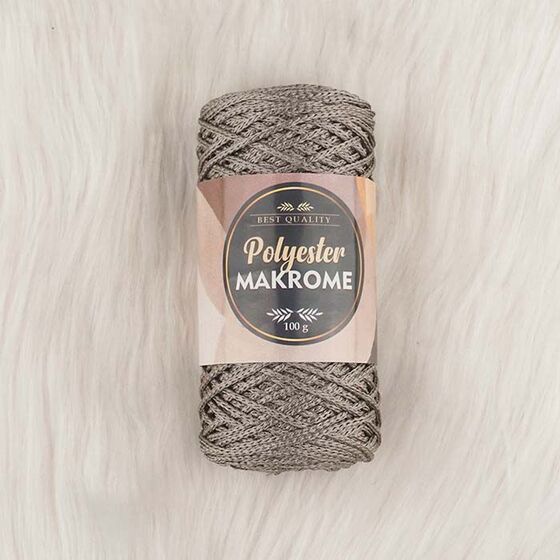 POLYESTER MACROME HAND KNITTING YARN NO:3 100 GR.