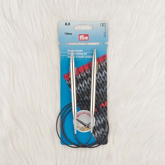 PRYM 212216 BRIGHT LINER KNITTING NEEDLE 100 CM. 8.00 MM.