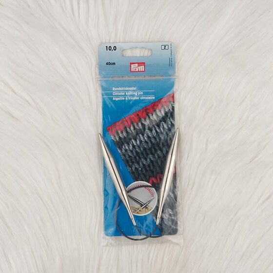 -PRYM 212230 BRIGHT LINEN KNITTING NEEDLE 40 CM. 10.00 MM.