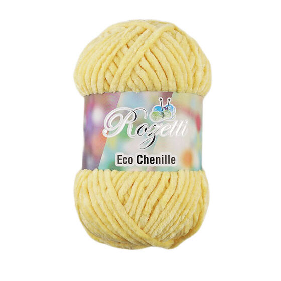 ROZETTİ ECO CHENİLLE ÖRGÜ İPİ 100 GR.120 MT. SARI