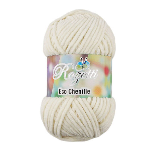 ROZETTİ ECO CHENİLLE ÖRGÜ İPİ 100 GR.120 MT. KREM