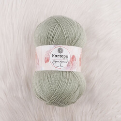 KARTOPU ANGORA NATURAL HAND KNITTING YARN 100 GR.550 MT. - Thumbnail