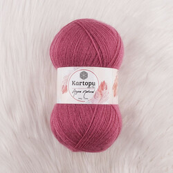 KARTOPU ANGORA NATURAL HAND KNITTING YARN 100 GR.550 MT. - Thumbnail