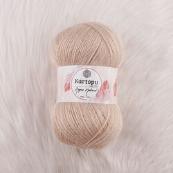 KARTOPU ANGORA NATURAL HAND KNITTING YARN 100 GR.550 MT. - Thumbnail