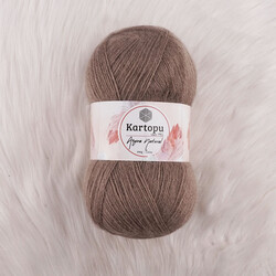 KARTOPU ANGORA NATURAL HAND KNITTING YARN 100 GR.550 MT. - Thumbnail