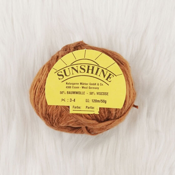 SUNSHINE 50 GR 120 M 50% COTTON 50% VISCOSE KNITTING YARN TABA