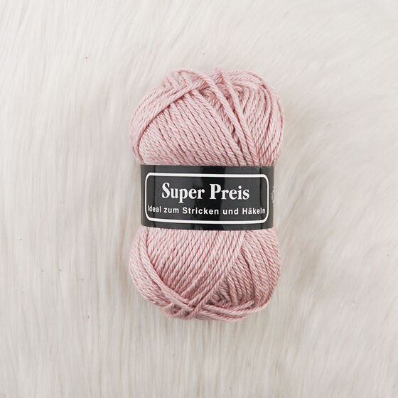 SÜPER PREİS ÖRGÜ İPİ 100 GR. PEMBE