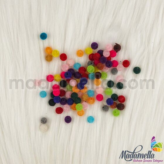 VELVET BEADS 6 MM. 50 GR.