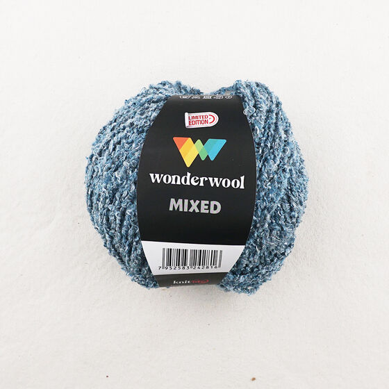 WONDERWOOL MİXED BÜRÜMCÜK ÖRGÜ İPİ 100 GR. MAVİ