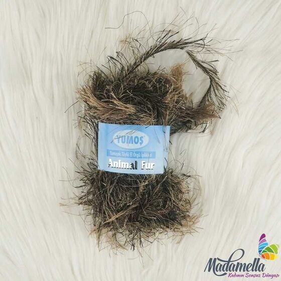 YUMOŞ ANIMAL FUR SOFT FEATHER HAND KNITTING YARN-50 GR. 80702